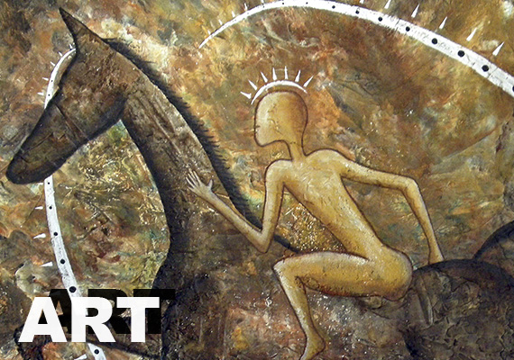 Conceptual art video. Paintings in motion. Video with expressive and specific meaning.